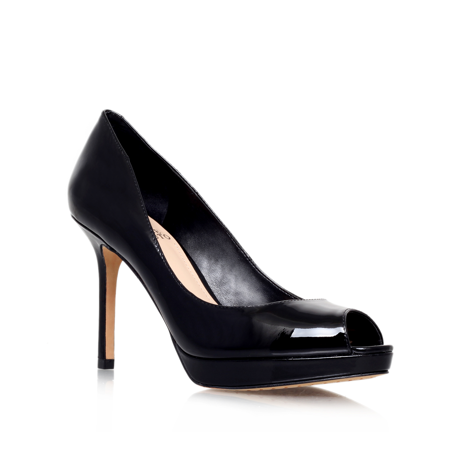 Vince Camuto | COPER Black Peep Toe High Heel Shoes by VINCE CAMUTO