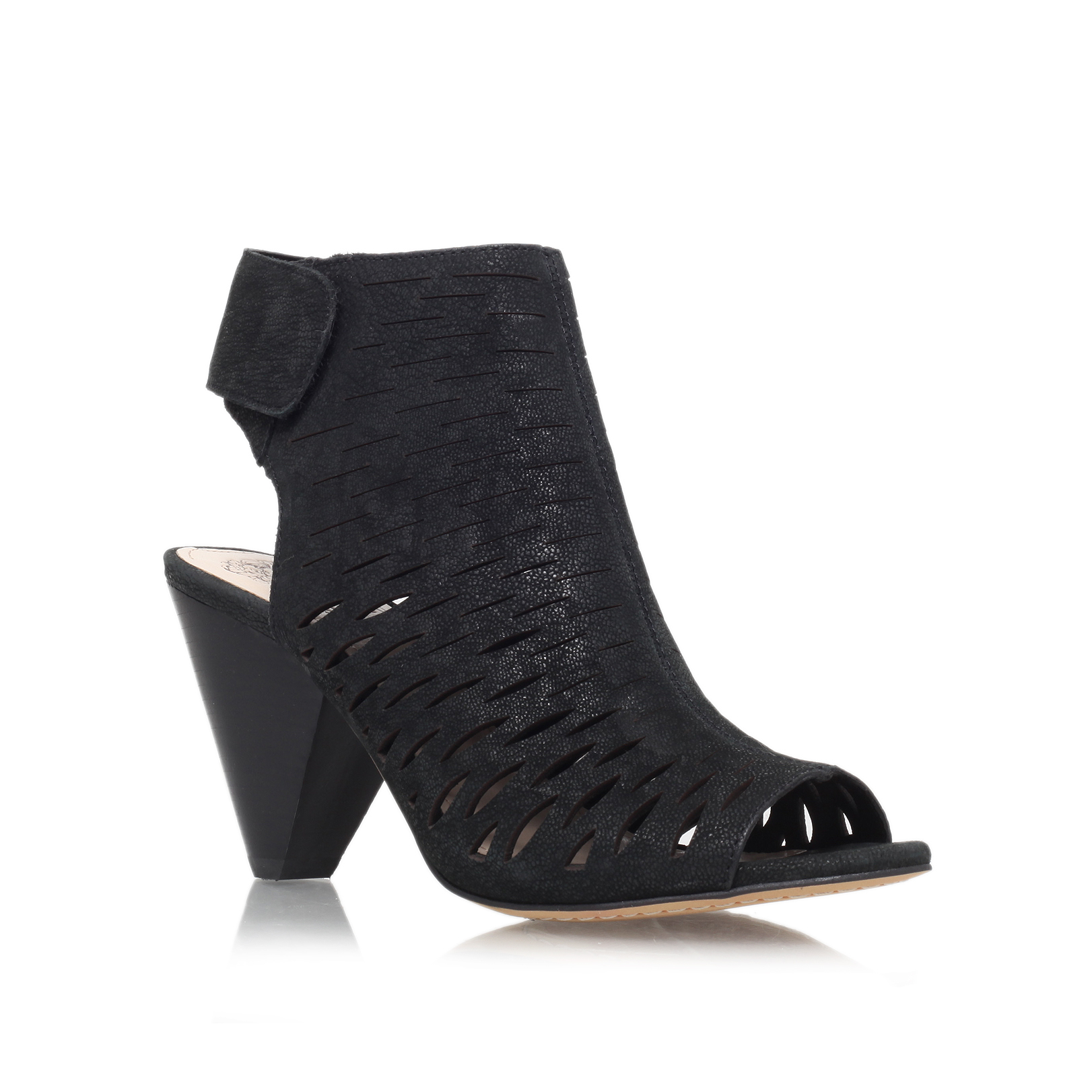 Vince Camuto | ESTELL Black Mid Heel Sandals by VINCE CAMUTO