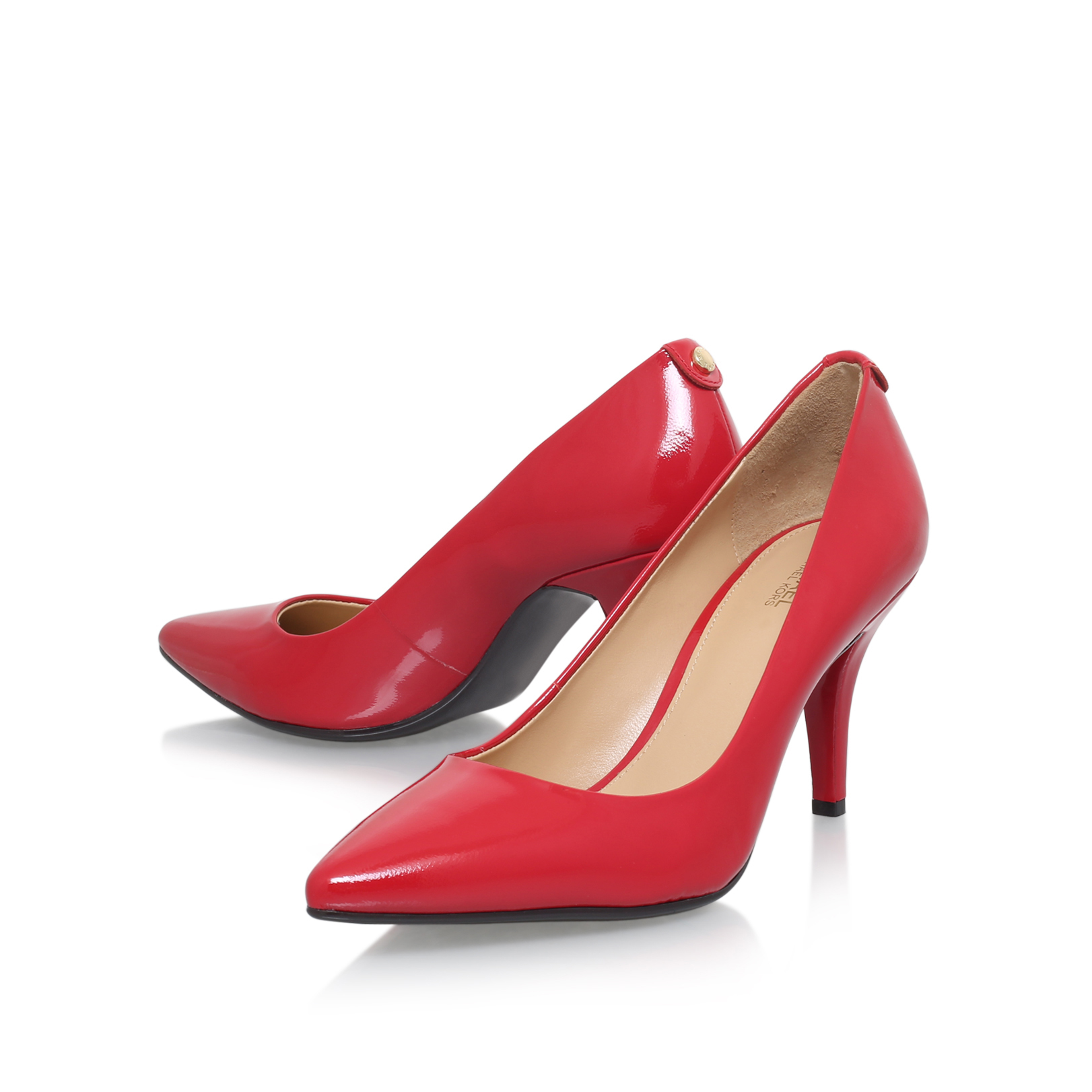 red michael kors pumps