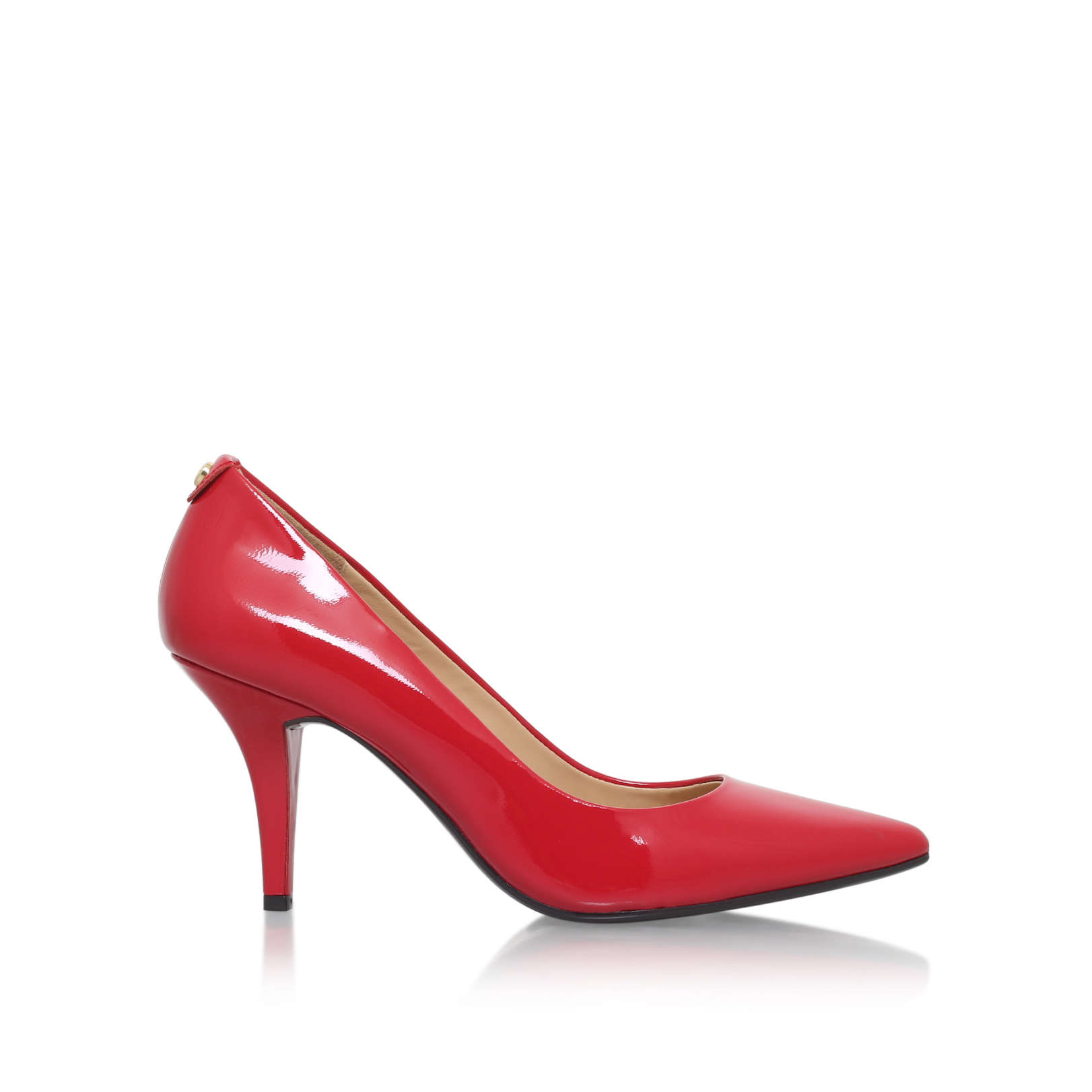 michael kors red high heel shoes