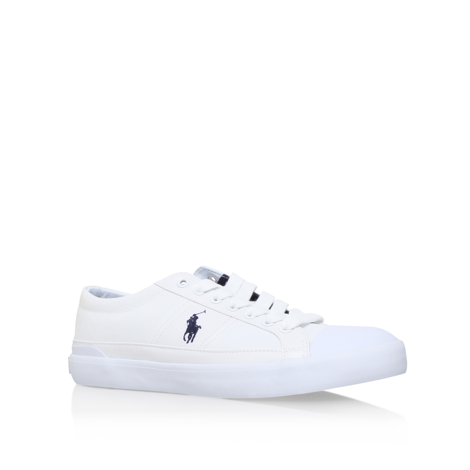 White Flat Sneakers by POLO RALPH LAUREN