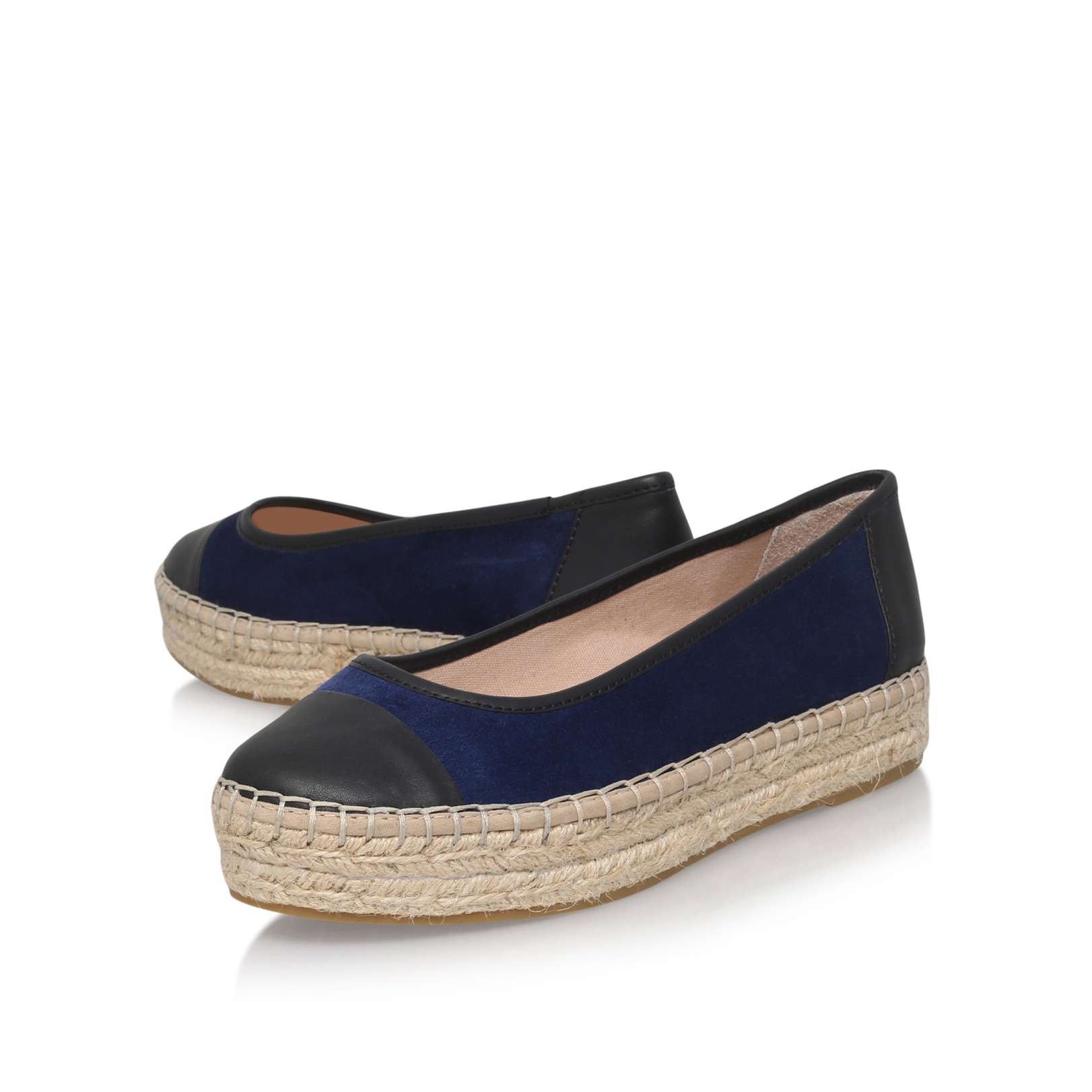 LIONEL Carvela Lionel Dark Blue Leather Flats by CARVELA