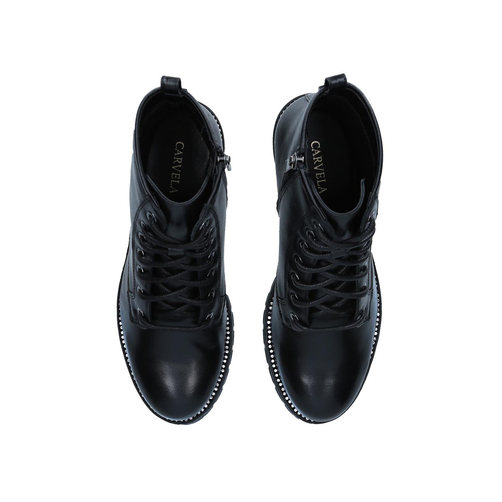 carvela 5 step lace up boot