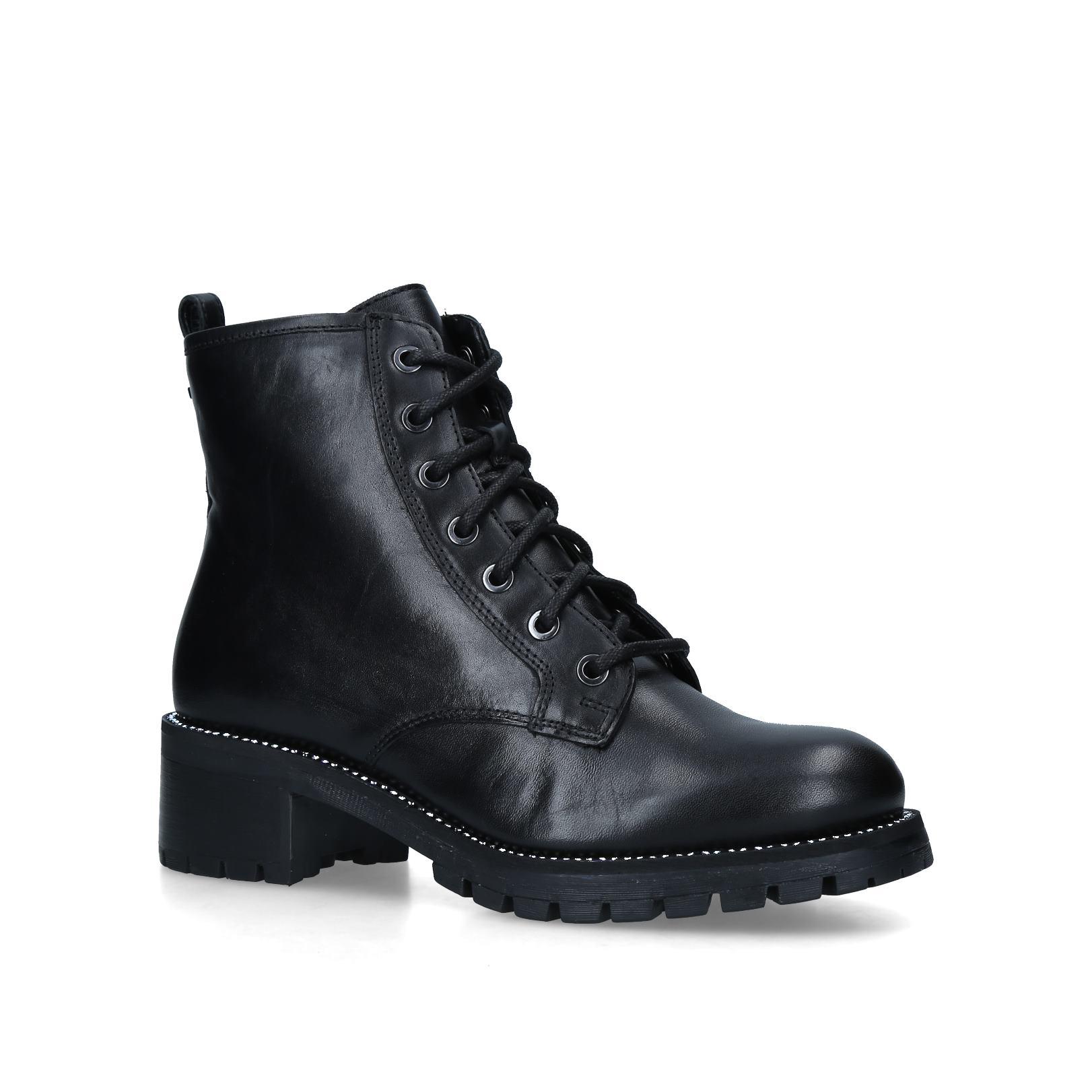 carvela 5 step lace up boot