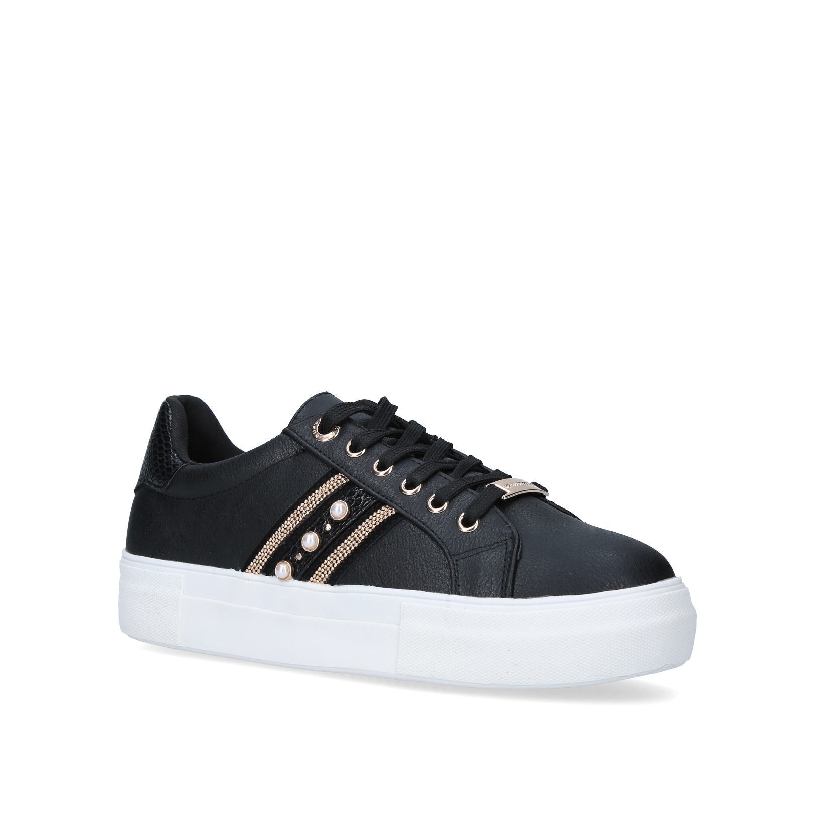 kg by kurt geiger chunky trainer in black