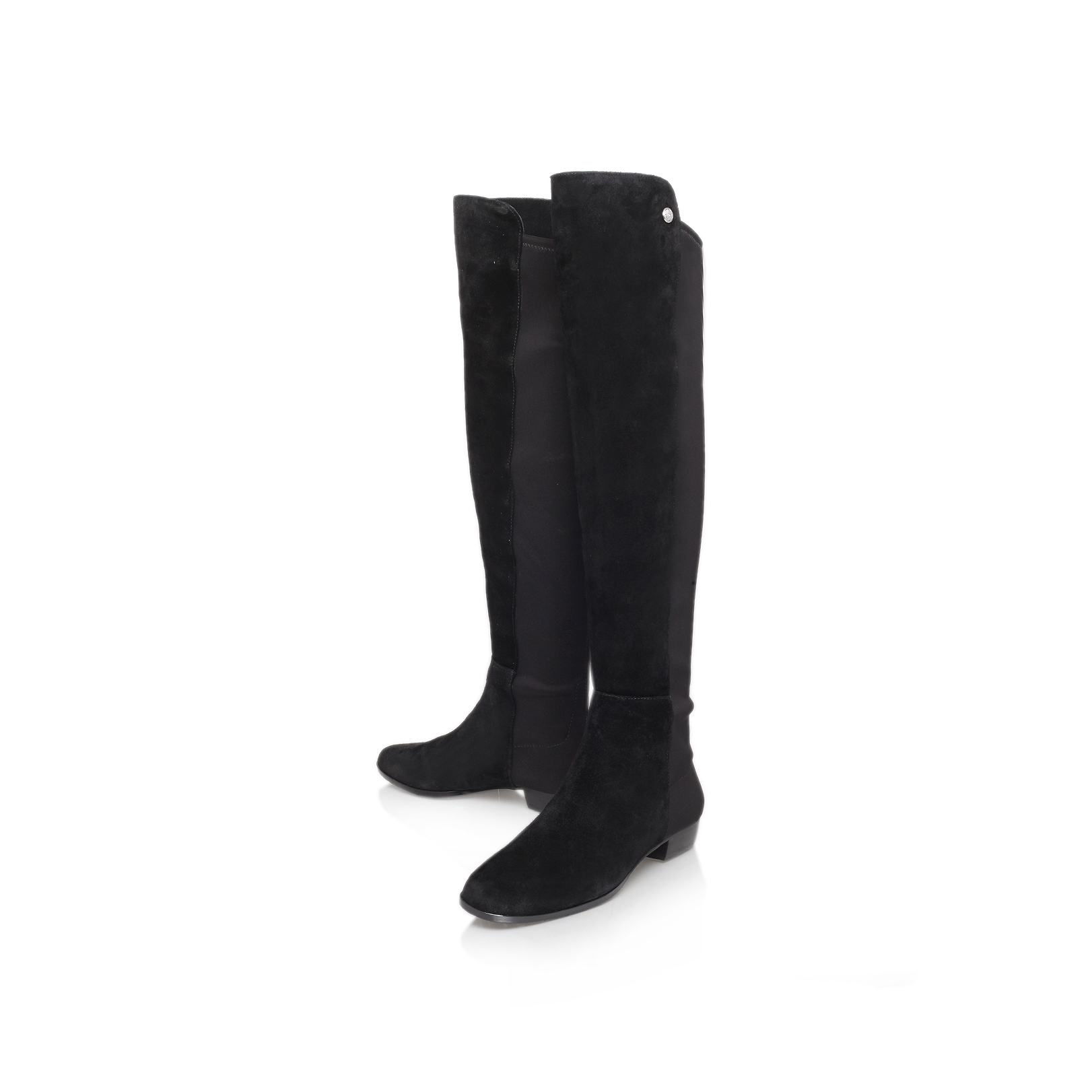vince camuto black suede over the knee boots