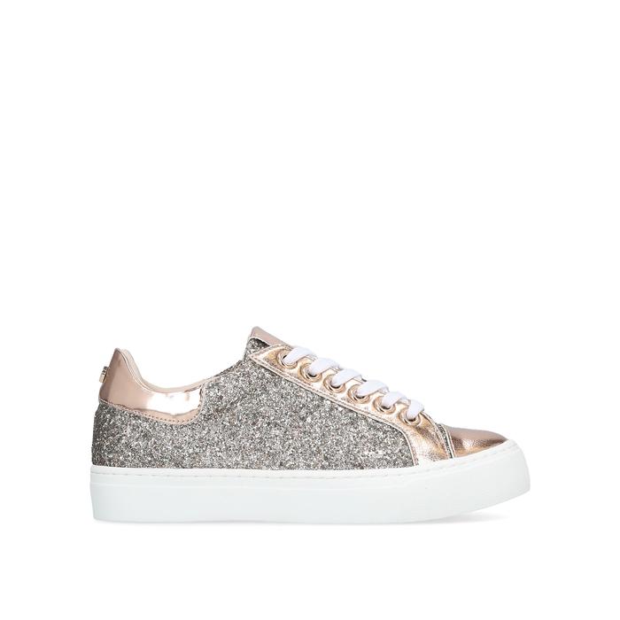 carvela rose gold trainers