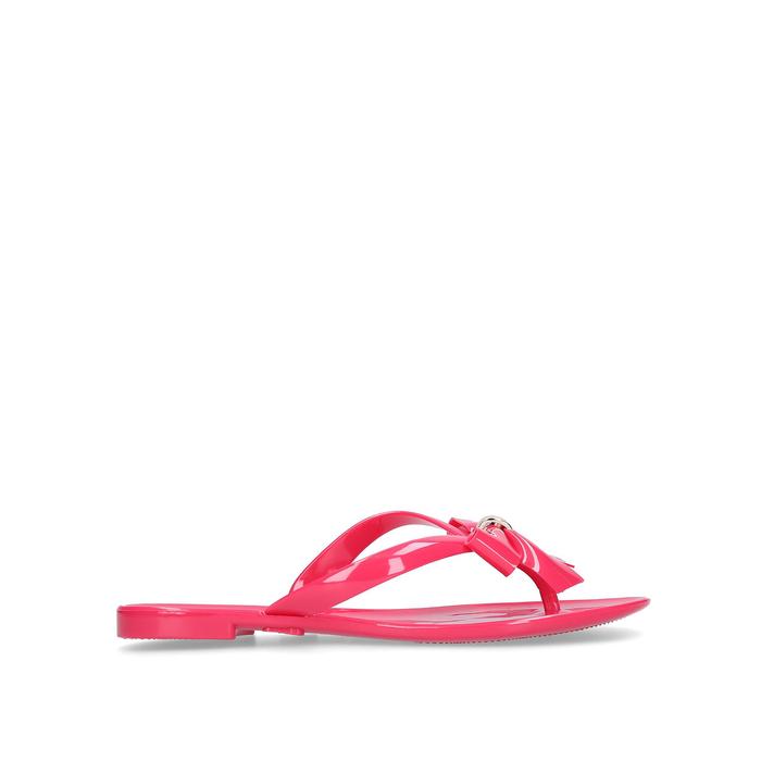 steve madden jelly bow flip flops