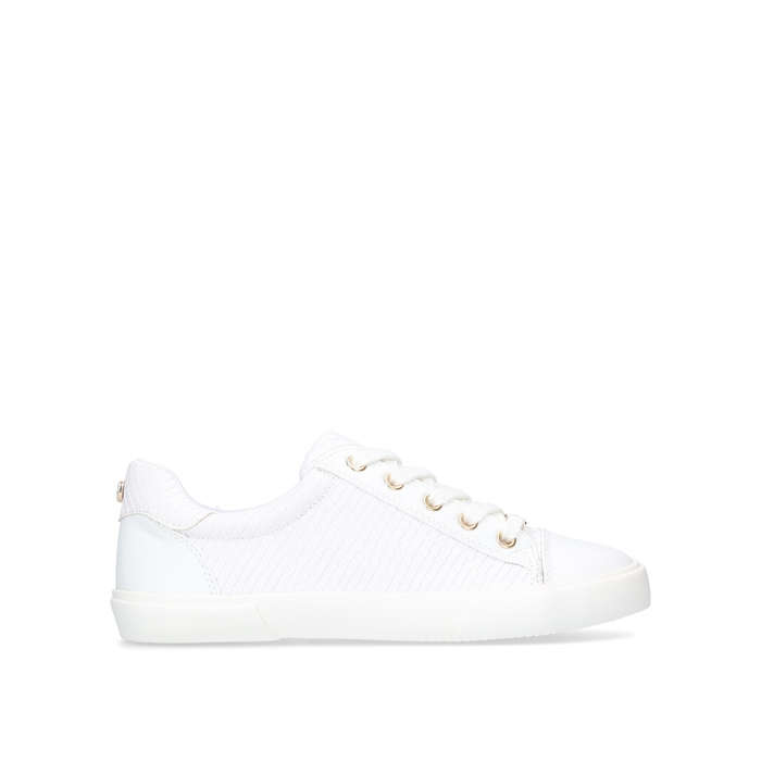 LIGHT White Snake Print Sneakers by 
