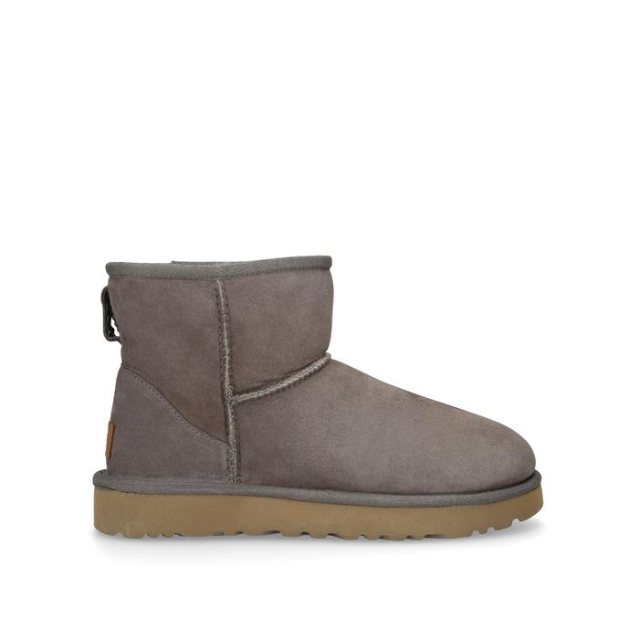 CLASSIC MINI II Taupe Suede Short Boots 