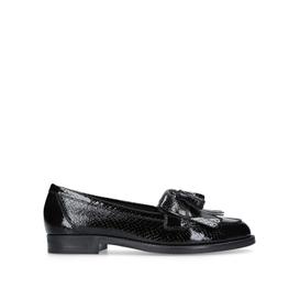 klarke black flat loafers from KURT GEIGER LONDON