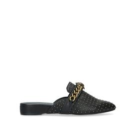 chelsea mule black studded eagle mules from KURT GEIGER LONDON