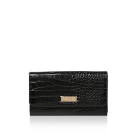 favour chain purse black croc print clutch bag from CARVELA