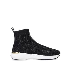 jibberish bling black high top embellished sock sneakers from CARVELA