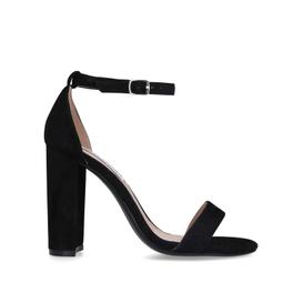 carrson black block heel strappy sandals from STEVE MADDEN