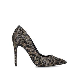 daisie-r brown embellished leopard print court heels from STEVE MADDEN