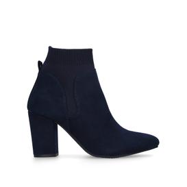 tobi navy block heel ankle boots from KG KURT GEIGER