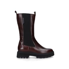 stint brown leather knee boots from KURT GEIGER LONDON