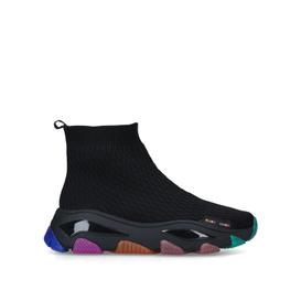 lettie knit sock black rainbow sole sock sneakers from KURT GEIGER LONDON