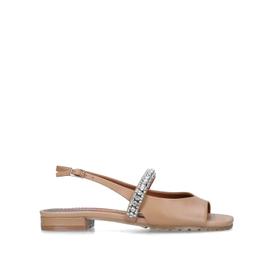 princely sandal camel mule with embellished strap from KURT GEIGER LONDON