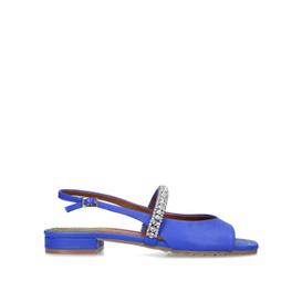 princely sandal blue slingback mules with embellished strap from KURT GEIGER LONDON