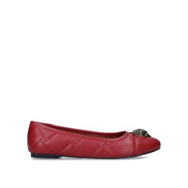 emmy red quilted leather flats from KURT GEIGER LONDON