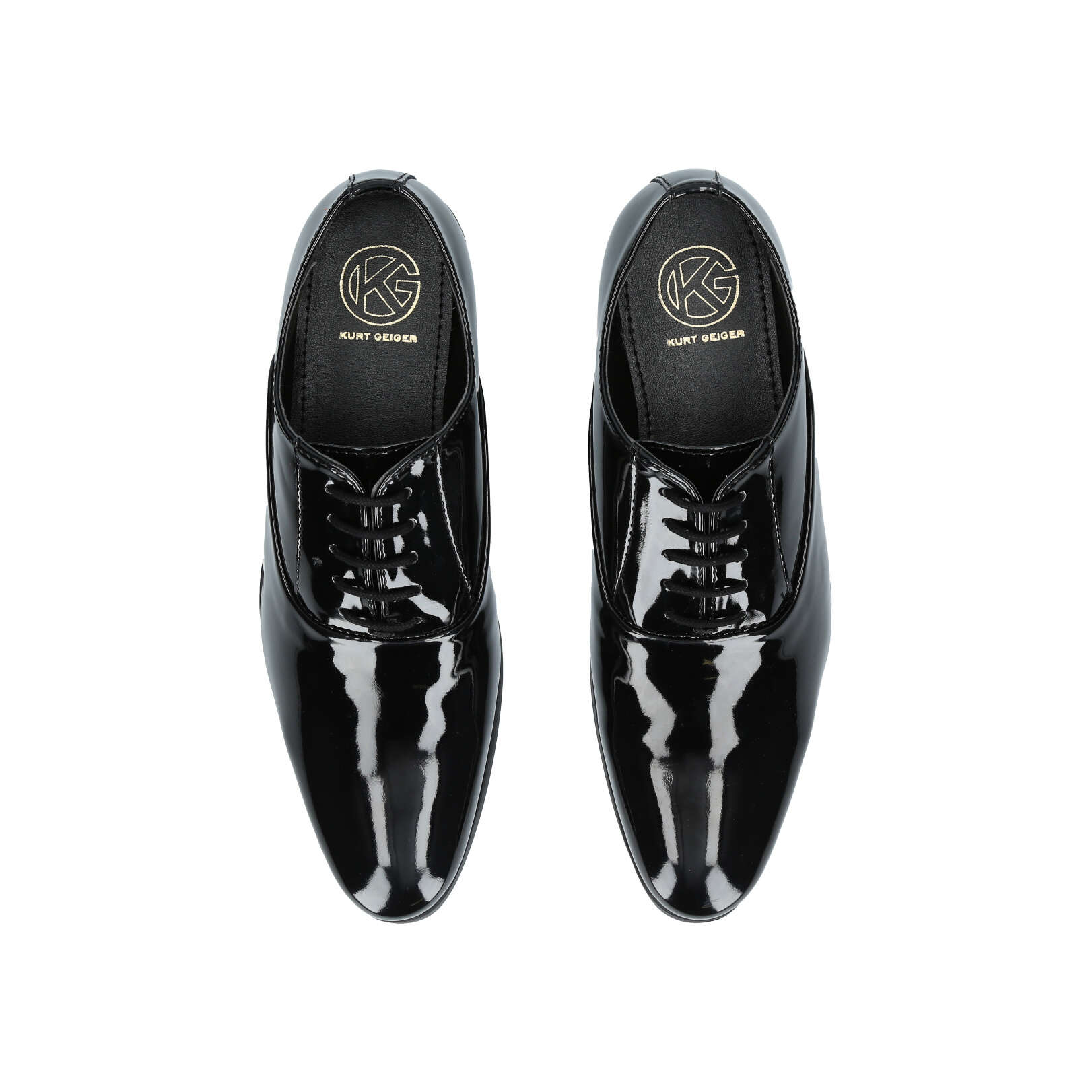 Mens Kensington Black Argentinian Leather Oxford Tie Pleated Shoes