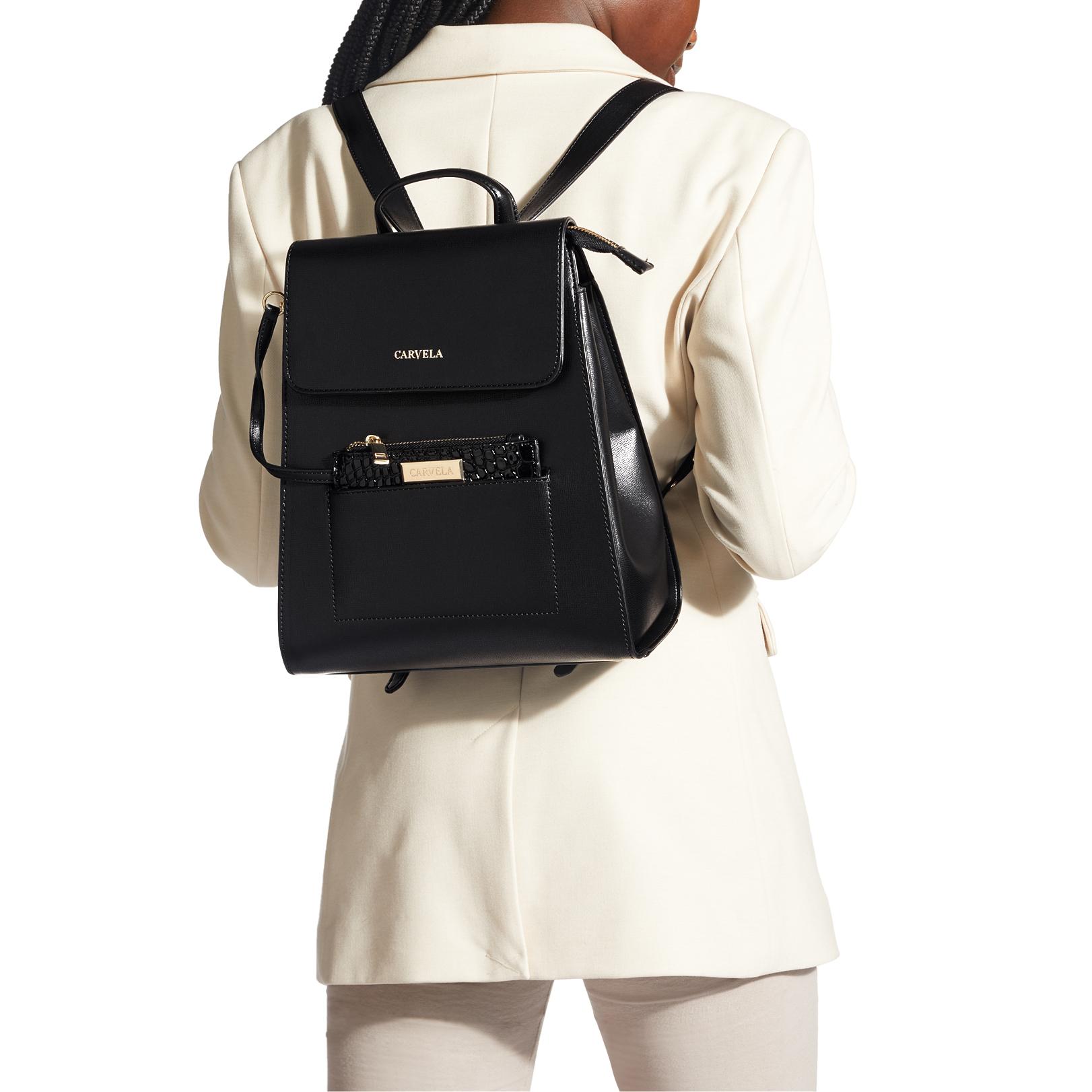 carvela black backpack