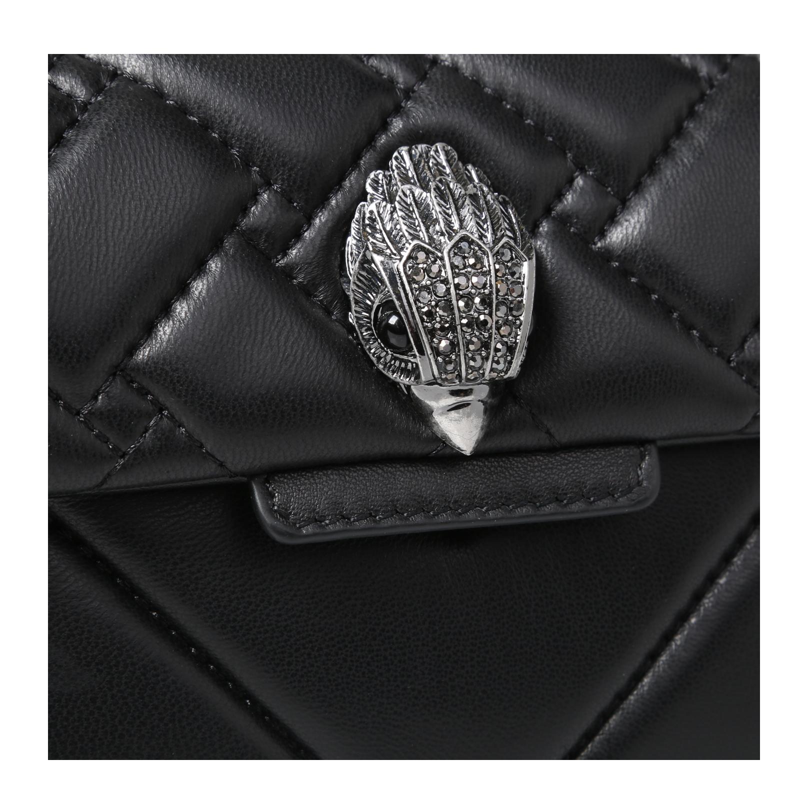 MINI KENSINGTON X BAG Black Quilted Leather Mini Bag by KURT GEIGER LONDON