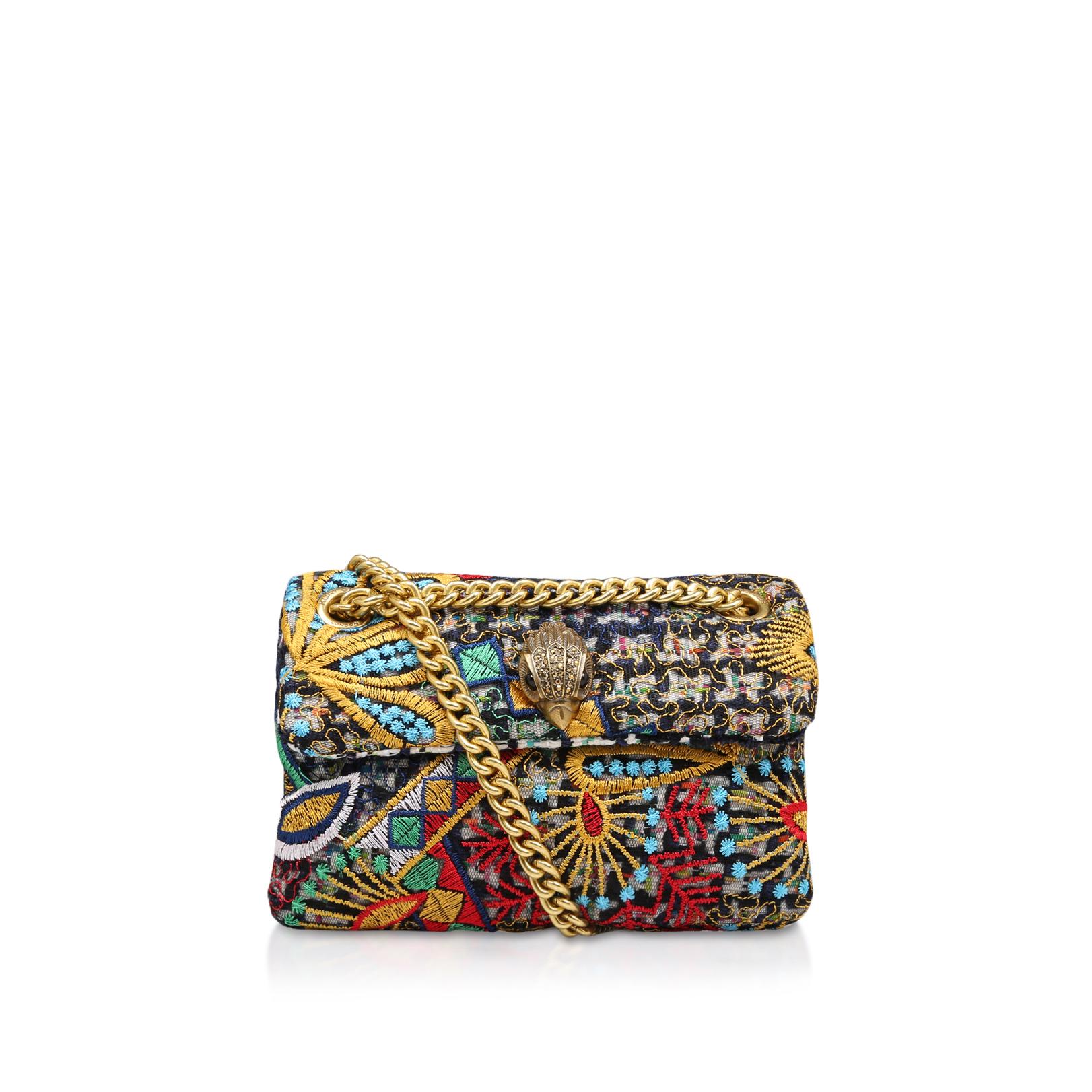 TWEED MINI KENSINGTON X Multi Embroidered Mini Bag by KURT GEIGER LONDON