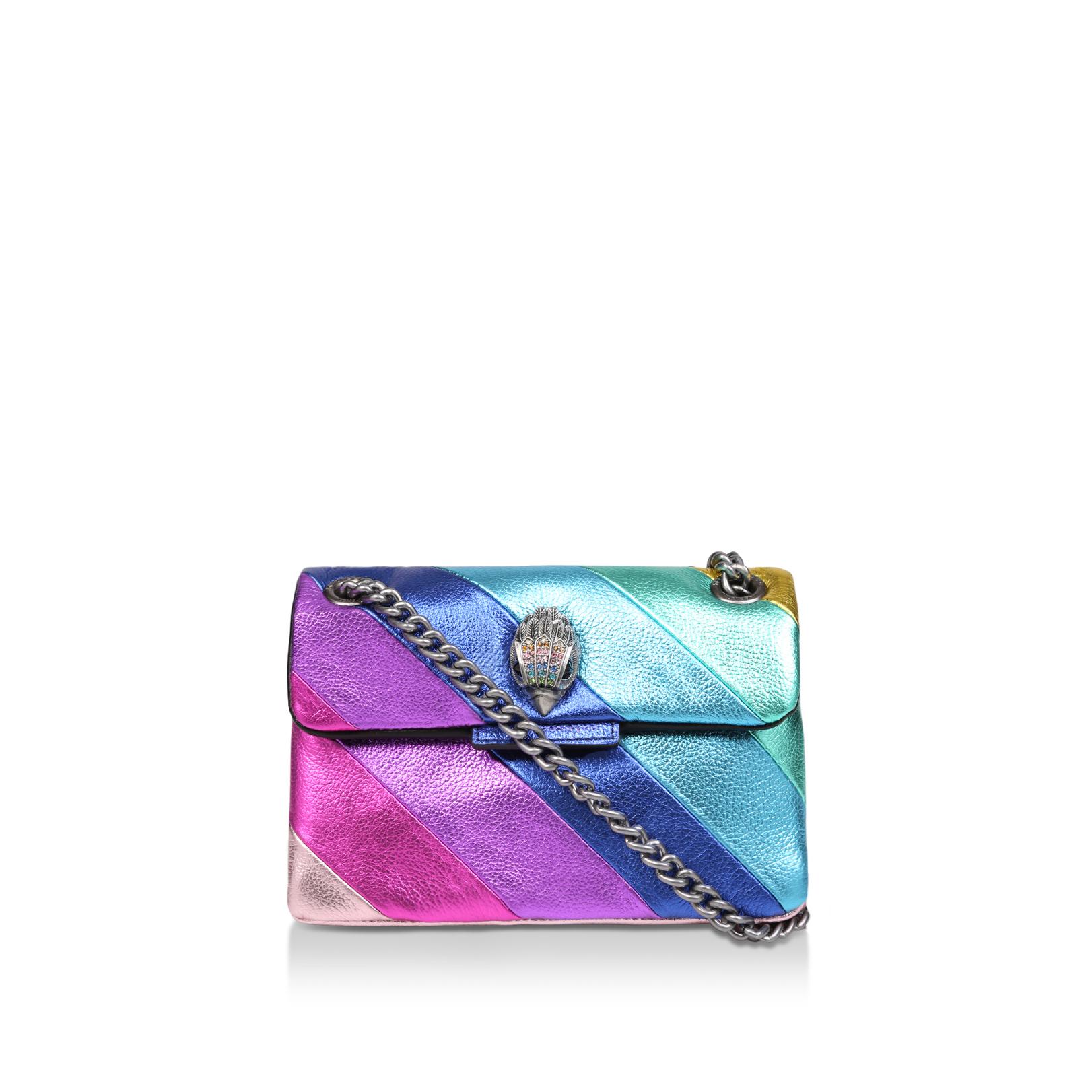 kurt geiger velvet rainbow bag