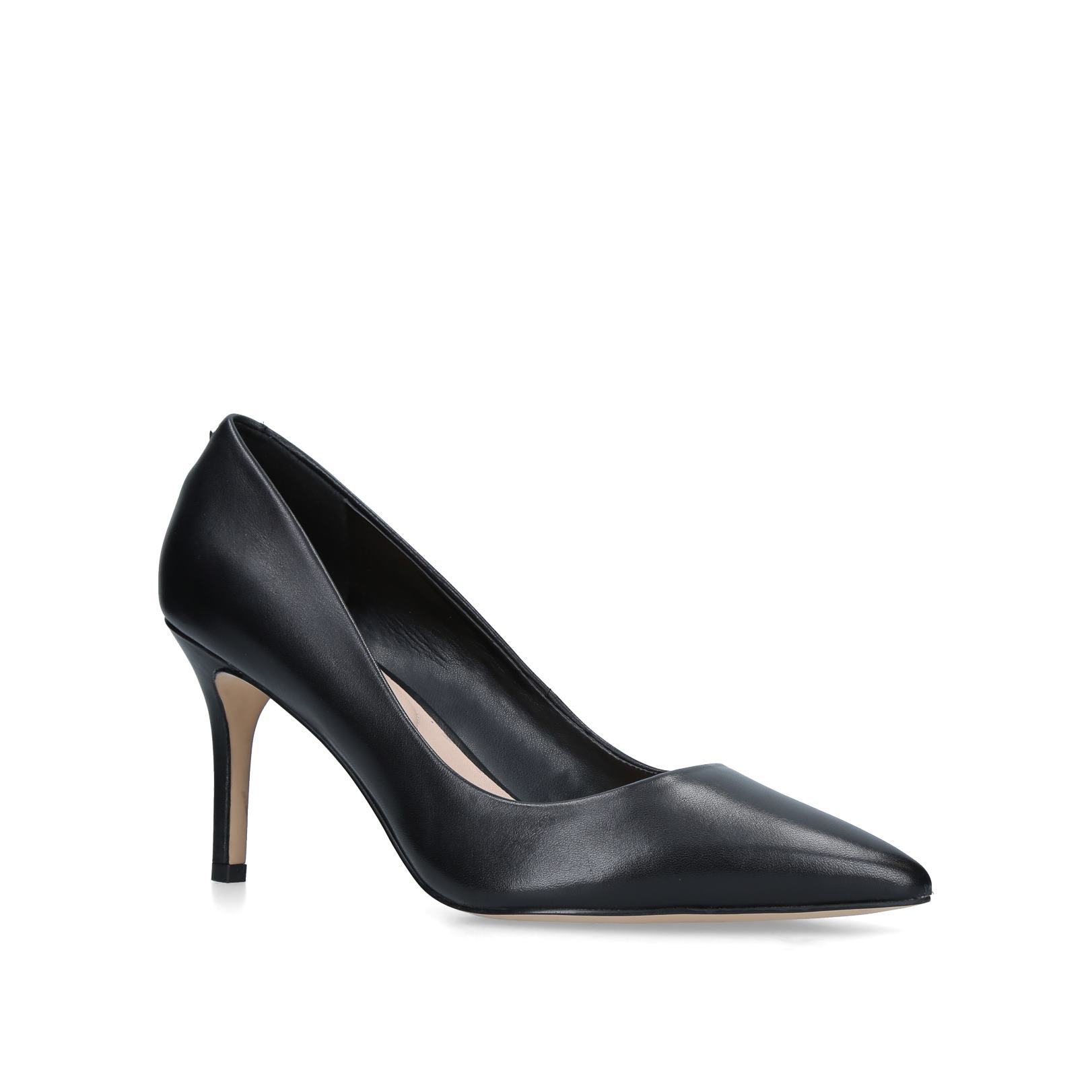 Coroniti Black Leather Court Shoes By Aldo Kurt Geiger