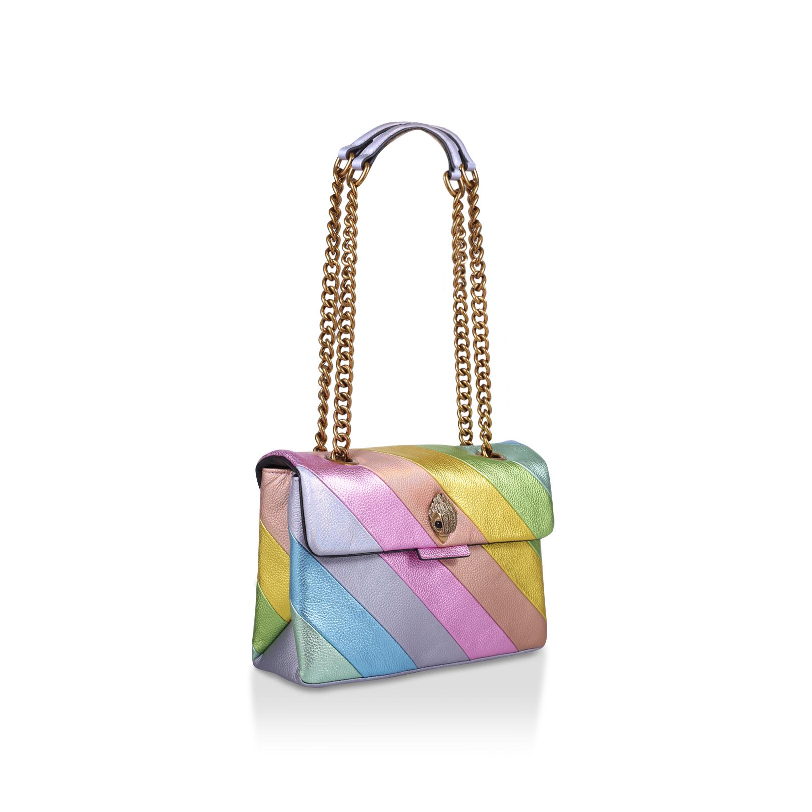 Leather Kensington S Bag Rainbow Stripe Shoulder Bag By Kurt Geiger ...