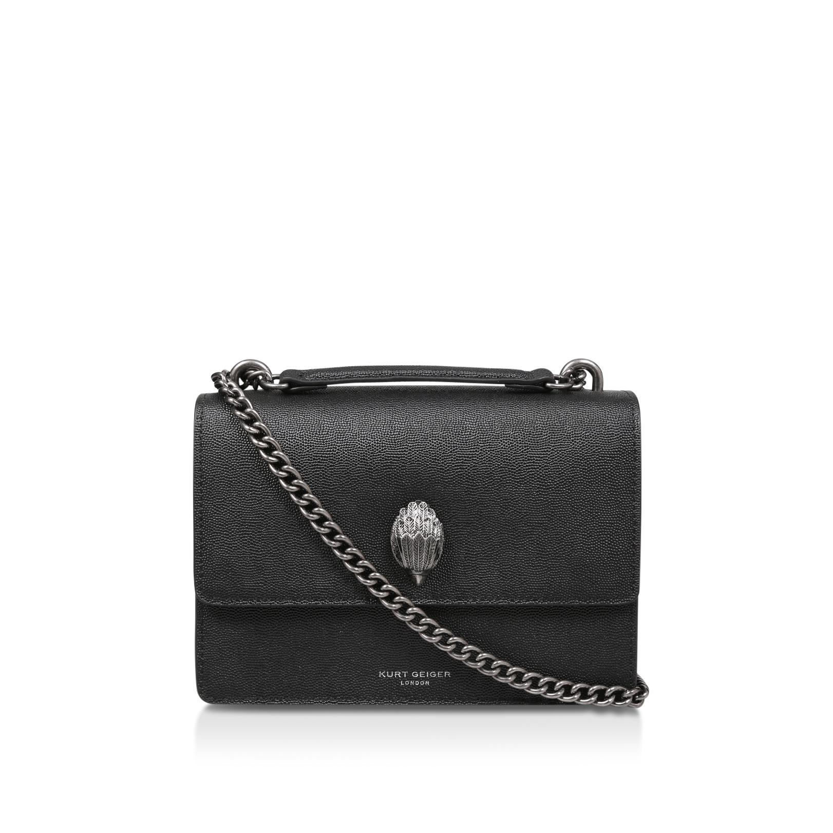 Shoreditch Cross Body Black Caviar Leather Cross Body Bag By Kurt ...