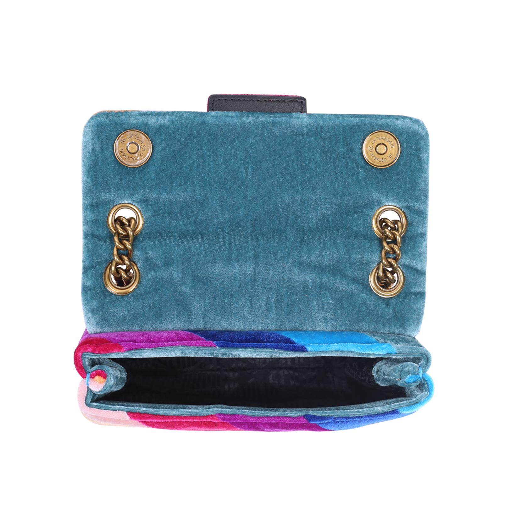 kurt geiger velvet rainbow bag