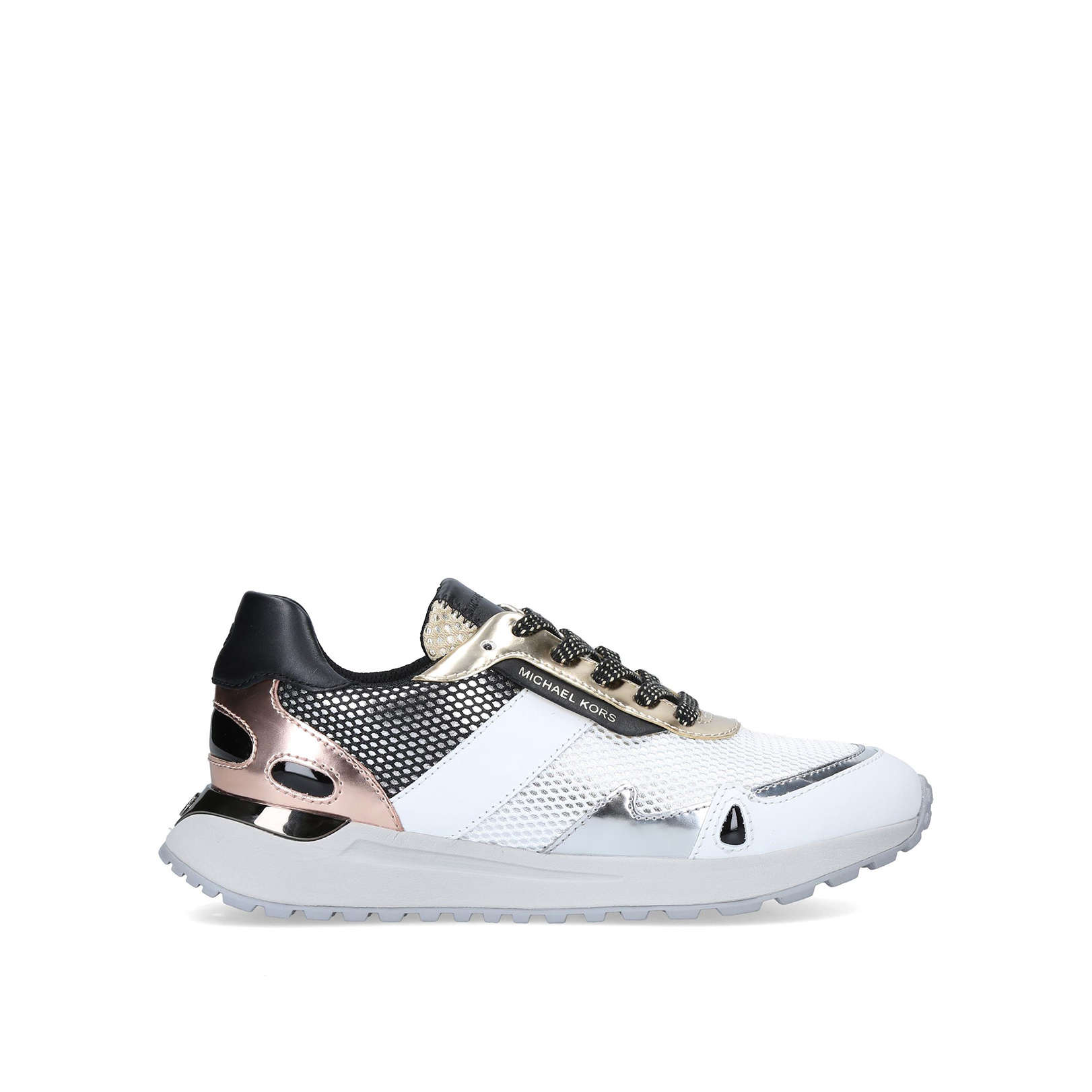 monroe mesh and leather trainer