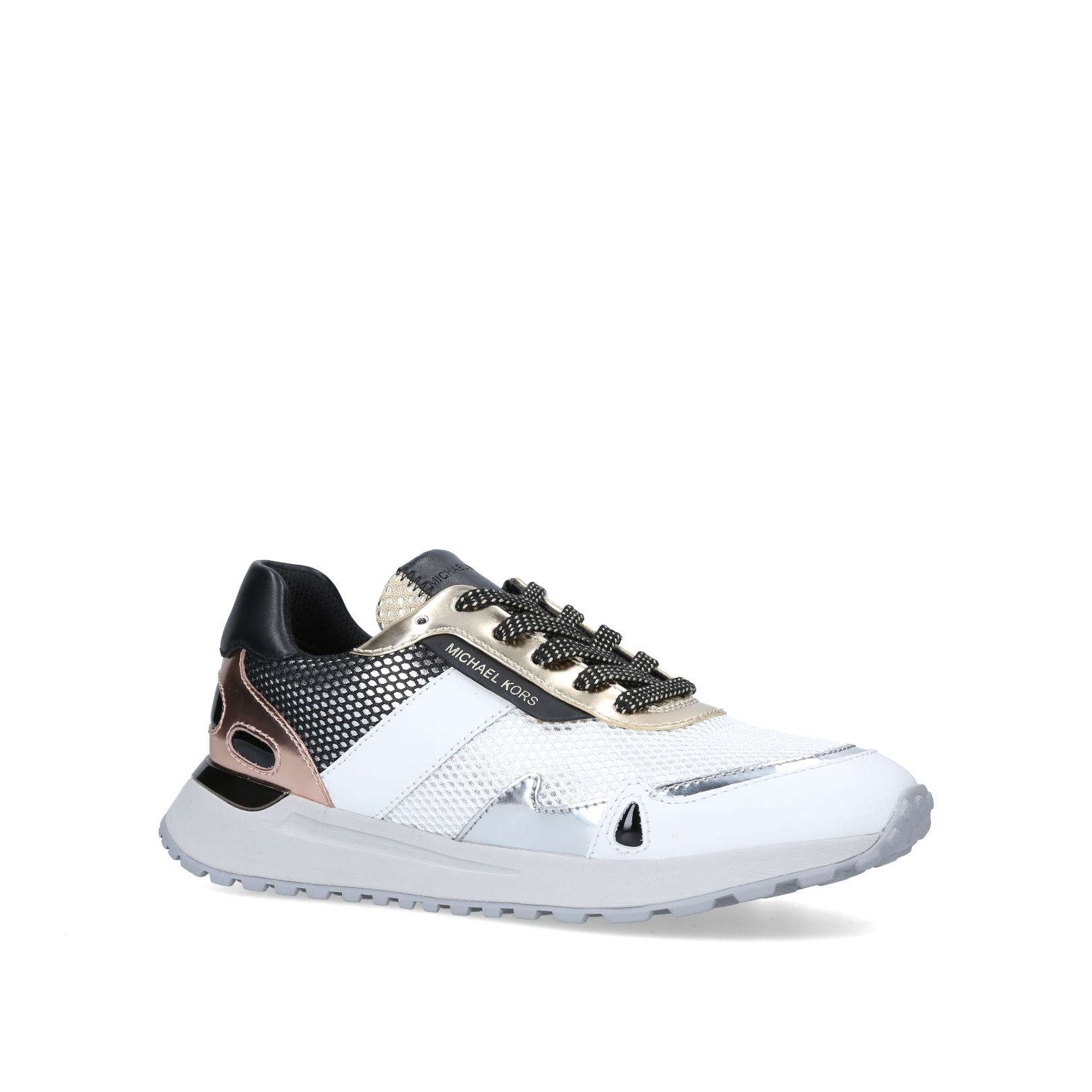 monroe mesh and leather trainer