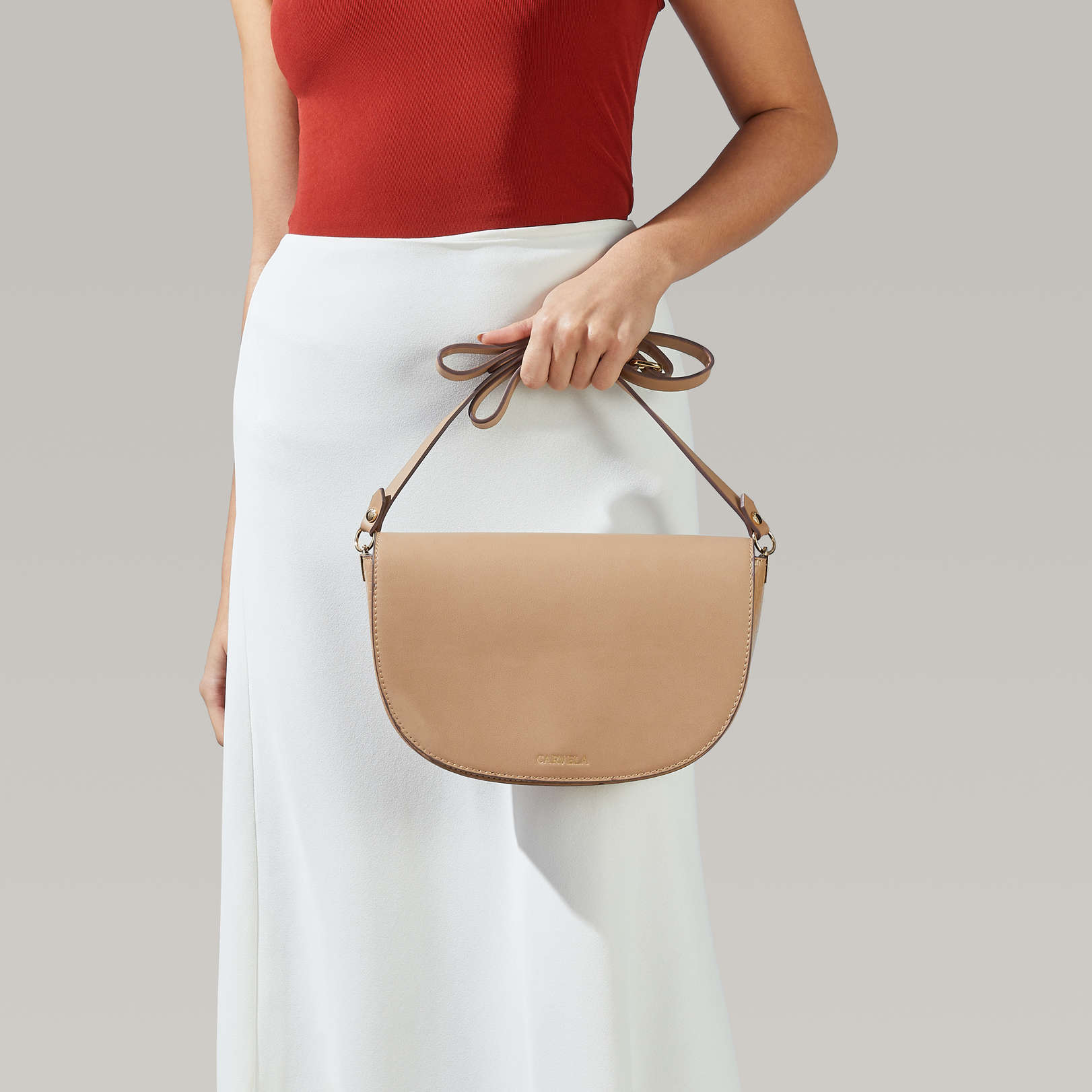 carvela echo saddle bag