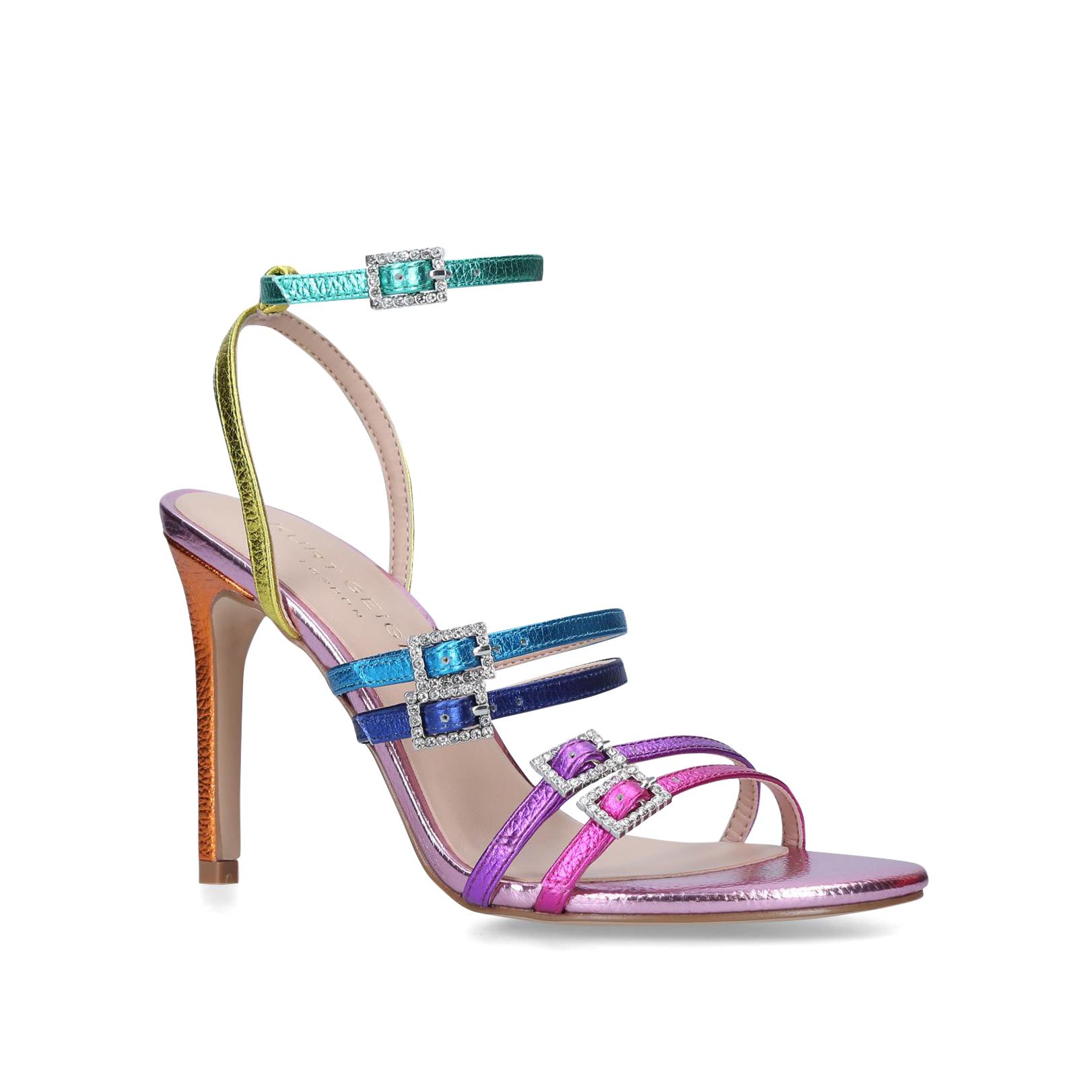 PIERRA Rainbow Stiletto Heel Strappy Sandals by KURT GEIGER LONDON