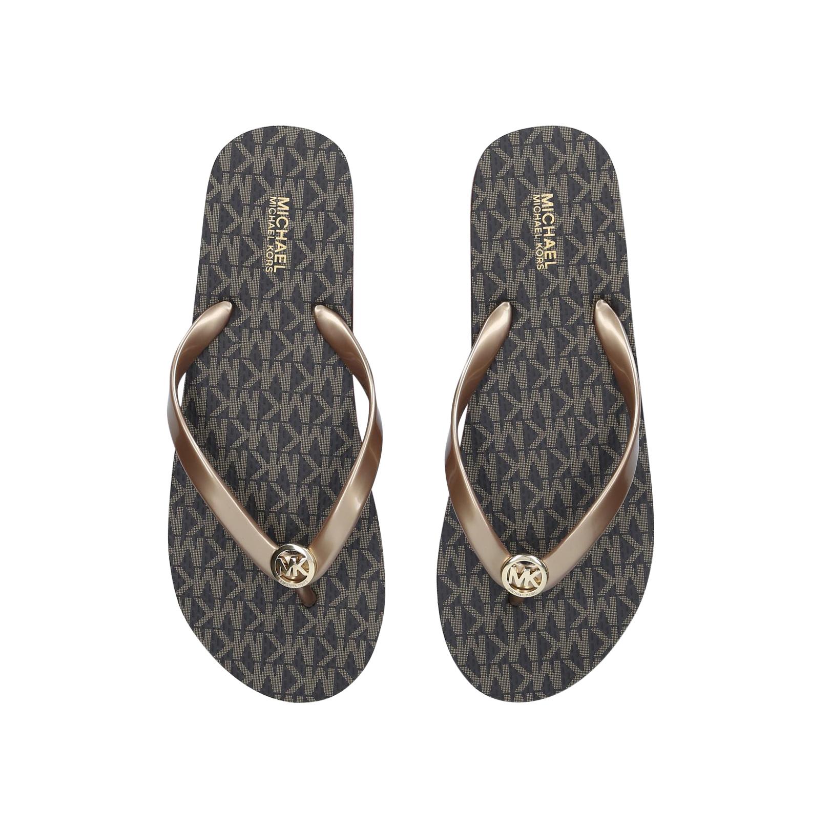 mk flip flop stripe eva