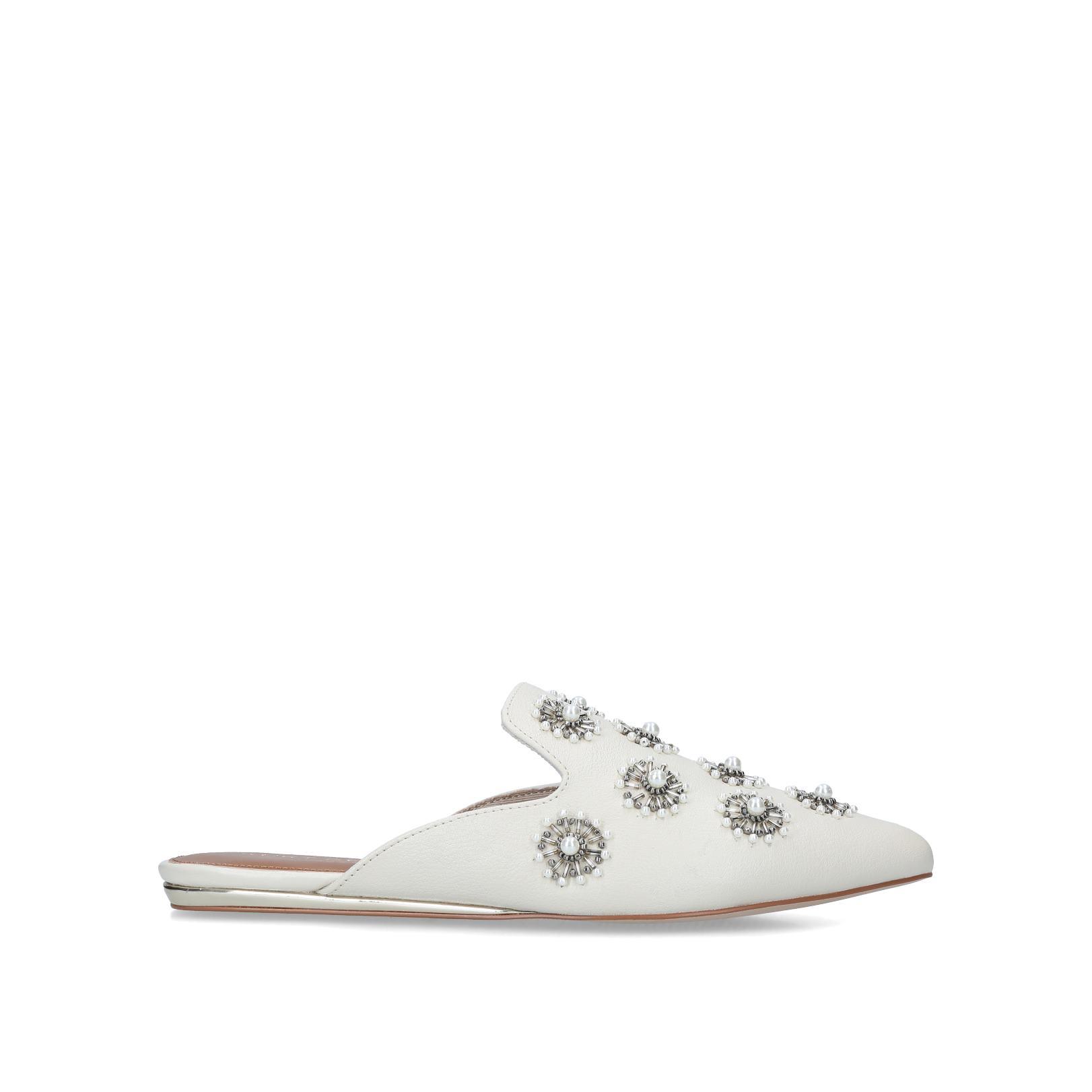 kurt geiger london women's olive embellished mules