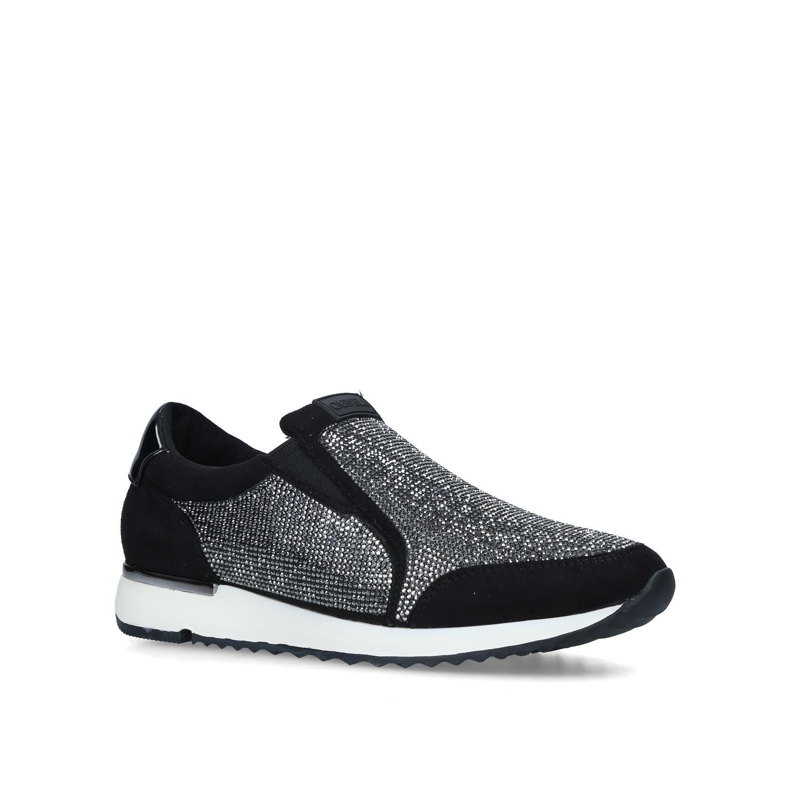 carvela joyful black trainers