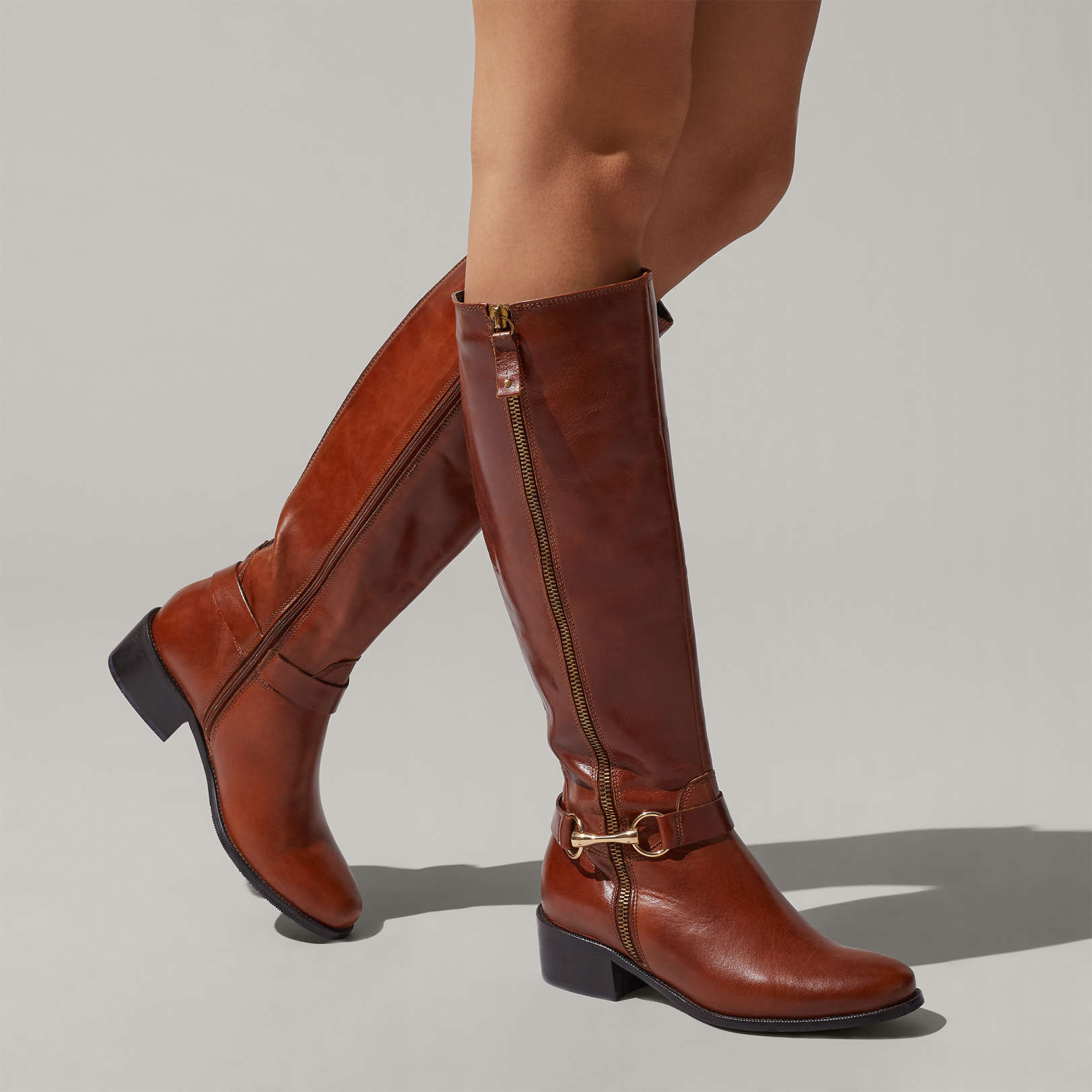 carvela tan knee high boots