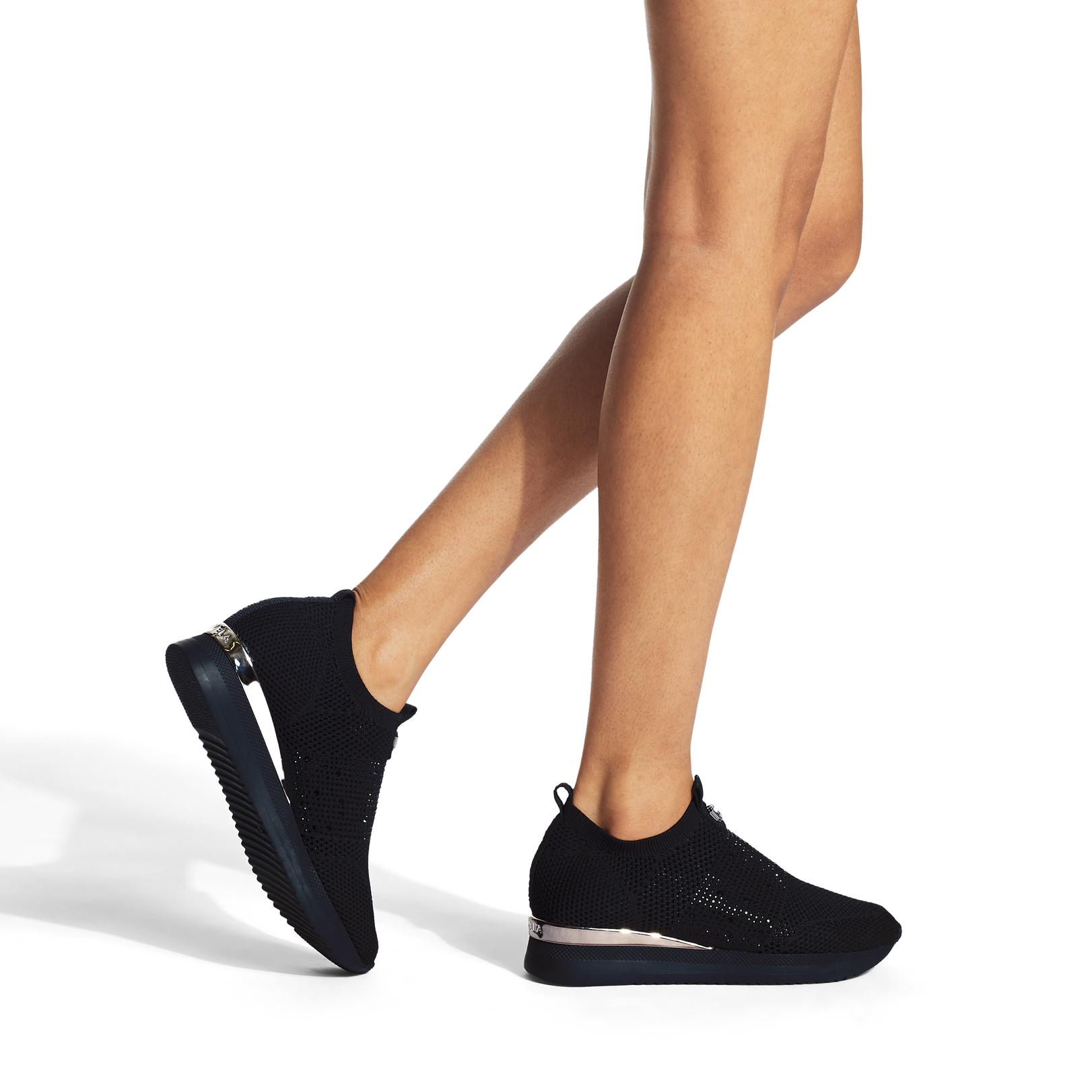 carvela janeiro slip on trainers black