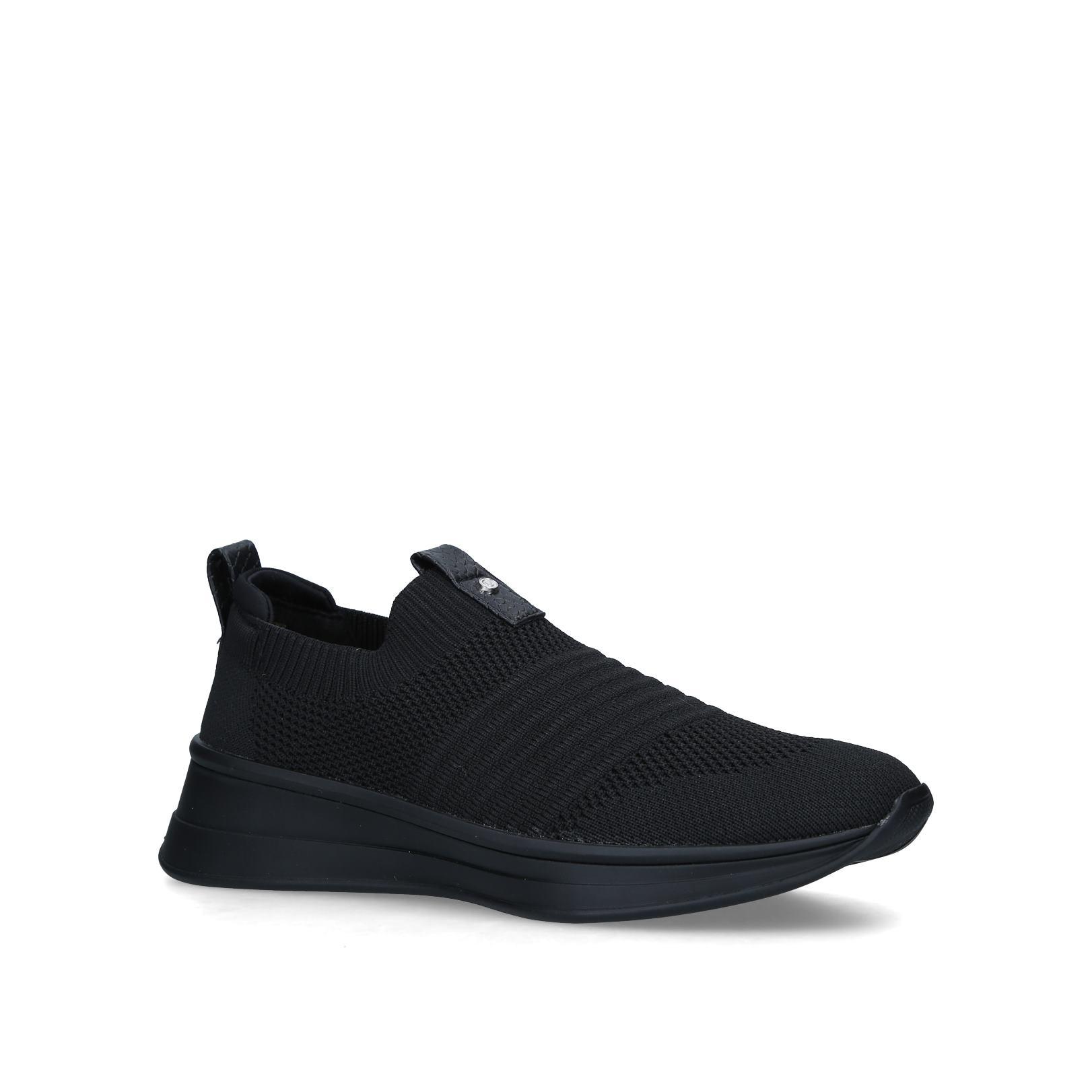 carvela comfort black trainers