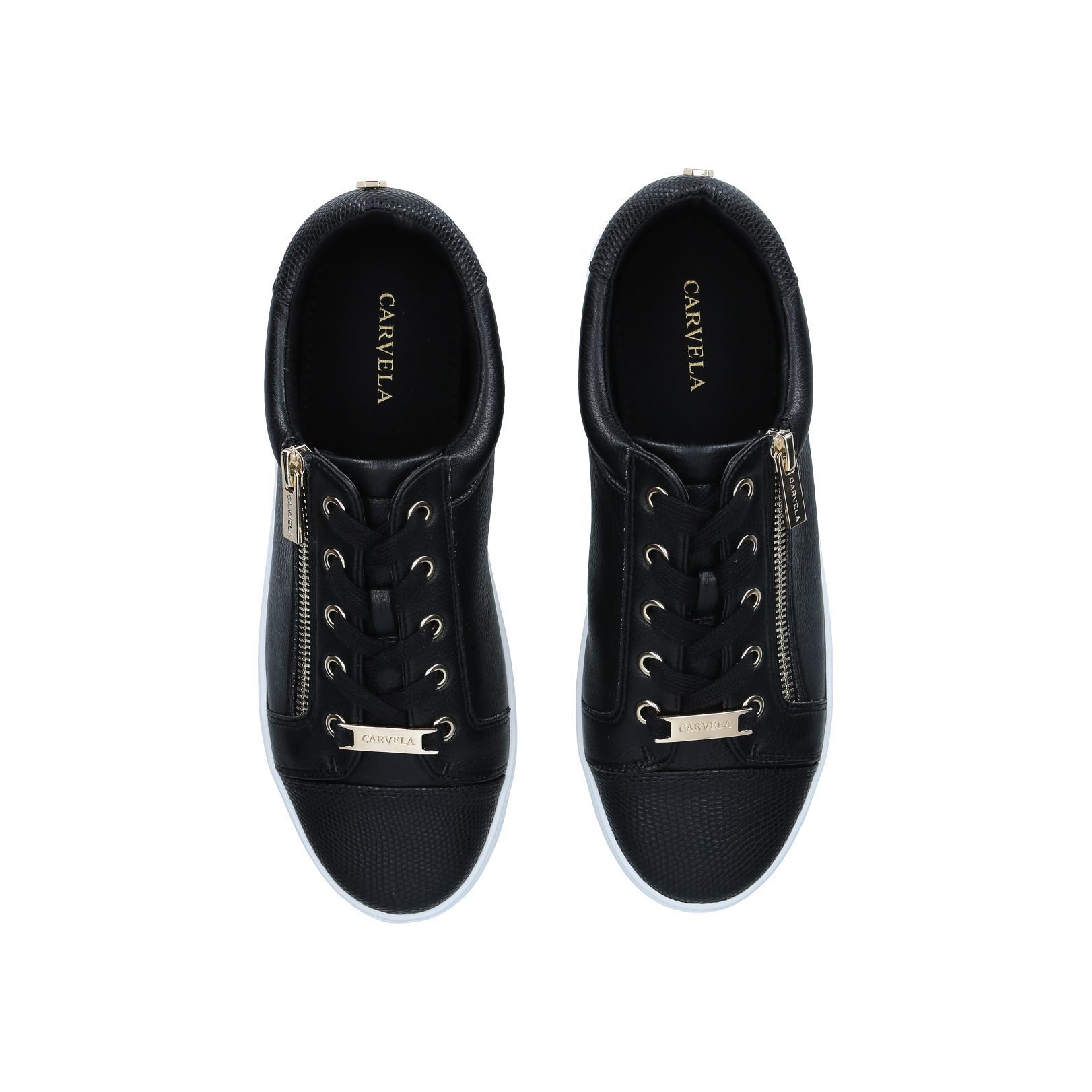 carvela joyful black trainers