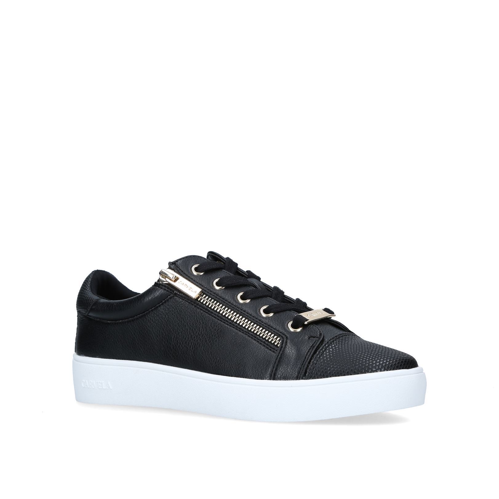carvela joyful black trainers