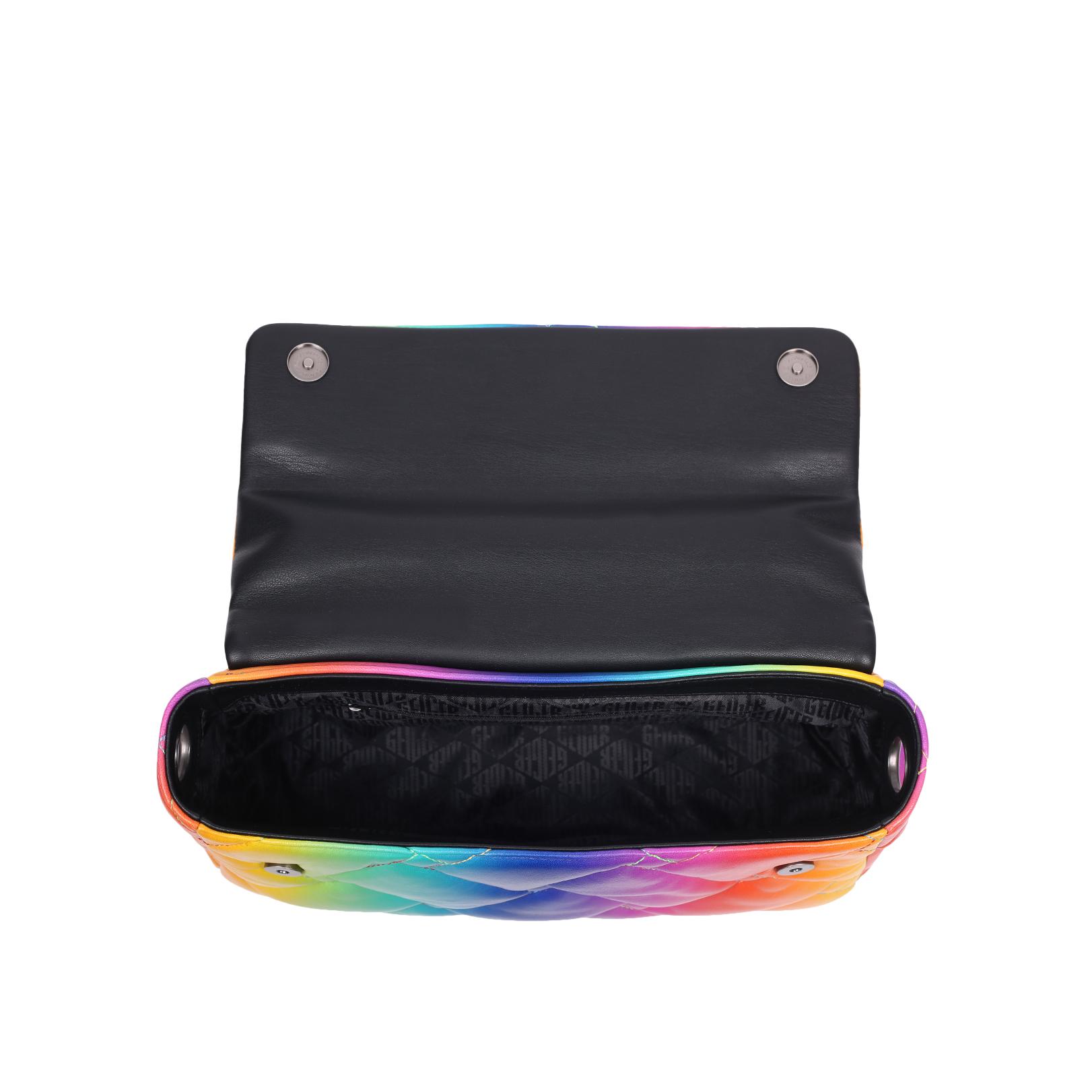 LG KENSINGTON SOFT BAG Large Leather Soft Rainbow Ombre Bag by KURT ...