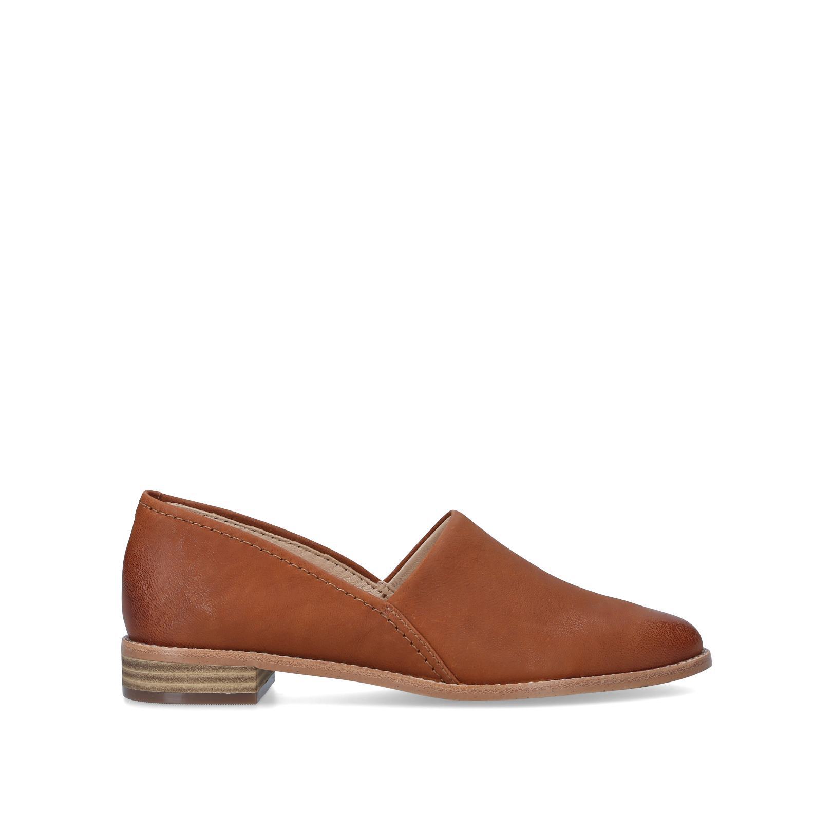 clarks pure flat mint leather