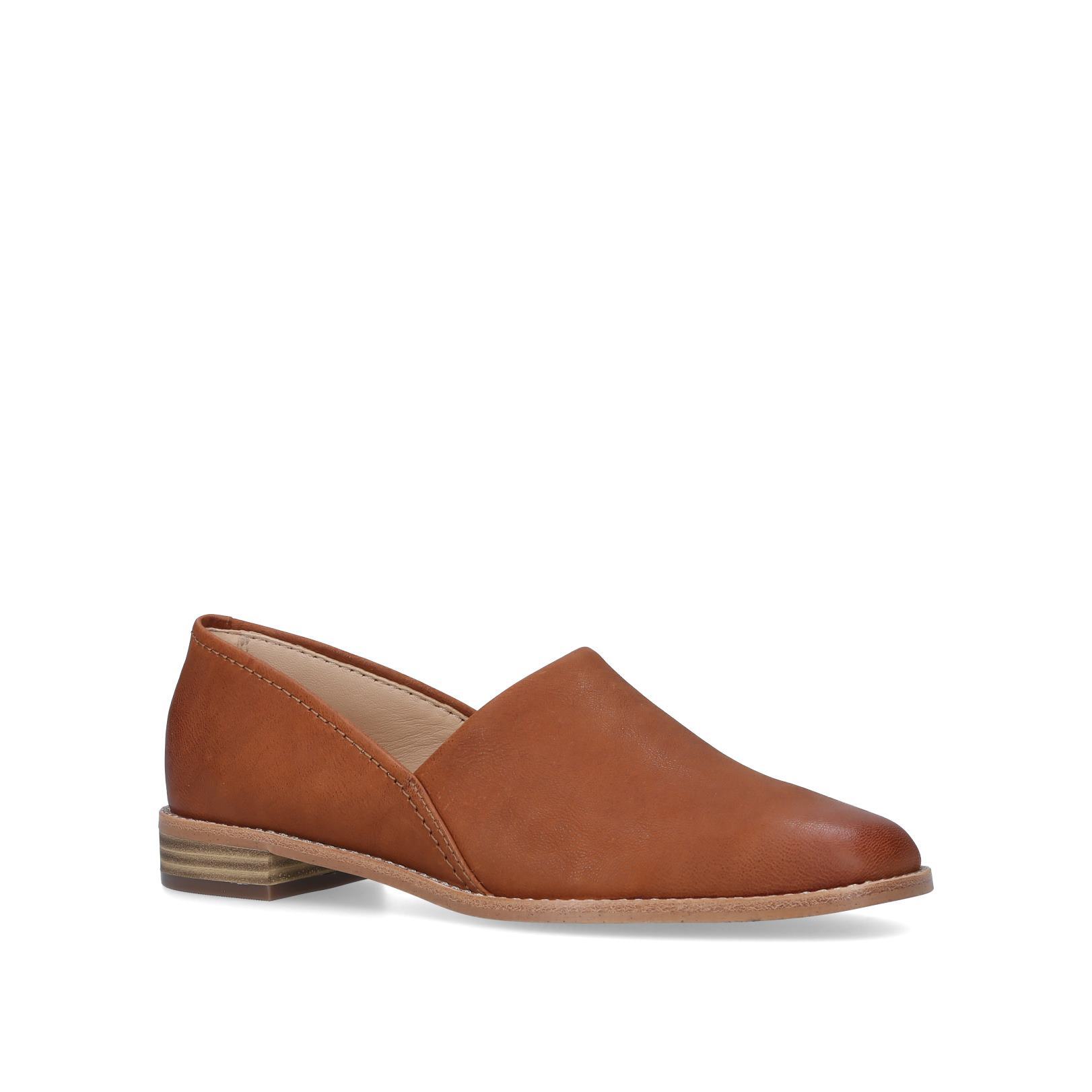 clarks pure flat mint leather